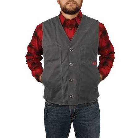 Flannel-Lined Waxed Vest